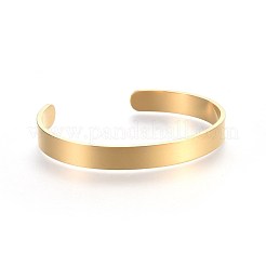 Браслеты-манжеты из нержавеющей стали 304&nbsp;X-BJEW-E361-11G