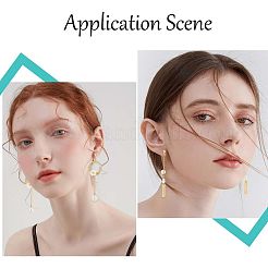 60 шт. латунные серьги-гвоздики KK-CN0002-06