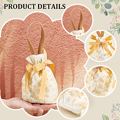 Мешочки для хранения из брезентовой ткани&nbsp;ABAG-WH0032-78C