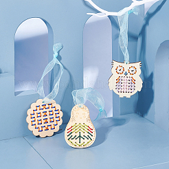 80шт. 8 кукольных деревянных подвески&nbsp;WOOD-AR0001-07