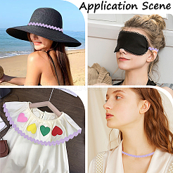 25 ярд полиэстеровой эластичной волнистой ленты для отделки бахромой&nbsp;SRIB-GF0001-40B