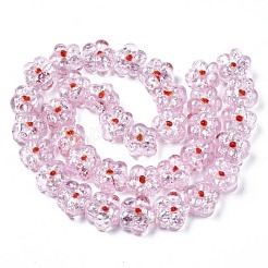 Прозрачные бусинки лэмпворк ручной работы бугристые нити&nbsp;LAMP-S194-022F