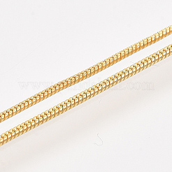 Латунь круглый змея цепи ожерелье материалы&nbsp;X-MAK-T006-11A-G