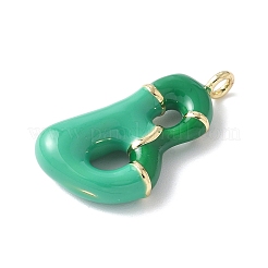 Латунь эмаль подвески&nbsp;X-KK-E093-03G-B-01