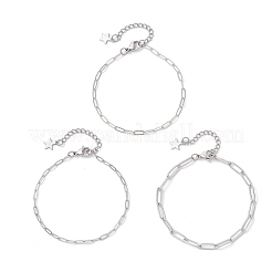 3шт. браслеты из нержавеющей стали 304&nbsp;BJEW-JB12463