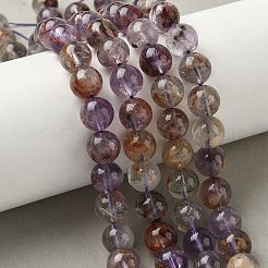 Натуральные фиолетовые фантомные кварцы&nbsp;G-S333-10mm-030-01