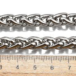 Не тускнеющие модные ожерелья из нержавеющей стали 304 с цепочкой из пшеницы&nbsp;X-STAS-A028-N003P