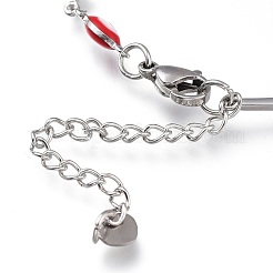 Браслеты из нержавеющей стали 304&nbsp;BJEW-M203-06P-B