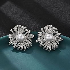 Серьги-гвоздики из латуни&nbsp;EJEW-S258-01P