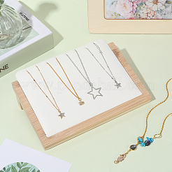 Деревянный органайзер для ожерелий с наклонной спинкой&nbsp;AJEW-WH20033-046A