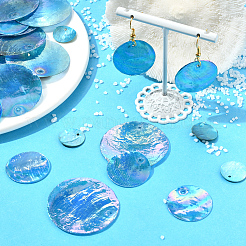 60 шт. 3 подвески из ракушек капиз&nbsp;SSHEL-SC0001-46