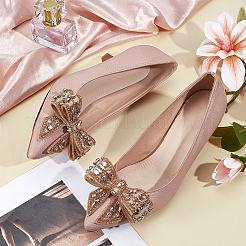 2 шт. бант-имитация микрофибры со стразами для пряжек обуви&nbsp;FIND-OC0013-66