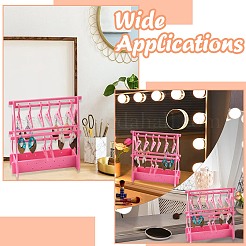 2-слойная акриловая стойка для хранения сережек в стиле вешалки&nbsp;ST-CJ0034-01B