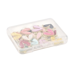 18 шт. 9-х цветные подвески-соединители из сплава акрила&nbsp;FIND-FS0004-33