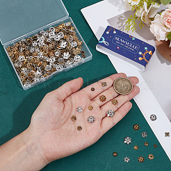 360шт 12 стиля колпачки из сплава в тибетском стиле&nbsp;TIBE-SC0002-36