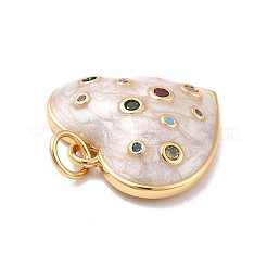 Экологически чистый кубический цирконий из латуни с эмалевыми подвесками&nbsp;LS-KK-K268-15G