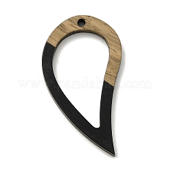 Кулоны из непрозрачной смолы и дерева&nbsp;WOOD-F012-03