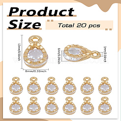 Подвески из сплава 20шт&nbsp;ZIRC-LP0001-11KCG