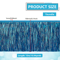 Отделка бахромой из полиэстера&nbsp;OCOR-WH0082-207D-1