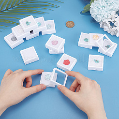 15 шт. прозрачные пластиковые коробки для бриллиантов&nbsp;OBOX-HY0001-02A