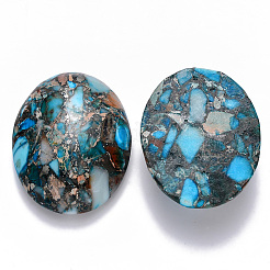 Кабошоны из имперской яшмы из синтетического золота&nbsp;G-R457-02A