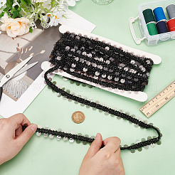 5 ярд пайеток с лентами из стеклянного бисера&nbsp;OCOR-BC0007-67A