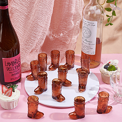 Пластиковые бокалы для вина в форме ковбойских сапог для кукольных миниатюр&nbsp;FIND-WH0199-336B