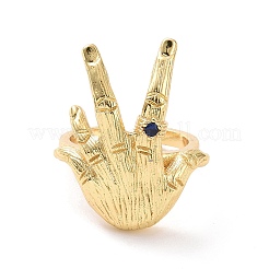 Кольцо-манжета на руку с кубическим цирконием&nbsp;RJEW-G270-02G-03