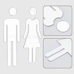 Акриловые наклейки для унитаза&nbsp;DIY-WH0569-66A-01
