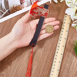 1 шт. акриловые закладки с кисточкой из крови&nbsp;AJEW-CP0009-57B