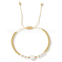 Браслеты ручной работы из латуни и круглых бусин с имитацией жемчуга&nbsp;YH5085-1
