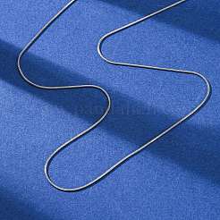 Ожерелья из круглой цепочки-змейки из нержавеющей стали 304 толщиной 1 мм&nbsp;NJEW-T016-27P