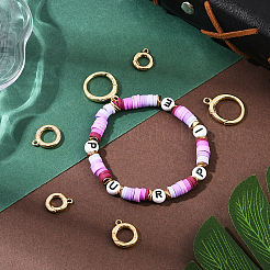 6 шт. 3 стиля латунных застежек с пружинным затвором&nbsp;KK-SC0007-09