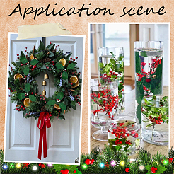 45 шт. искусственные листья падуба из пенопласта и ткани&nbsp;AJEW-SC0031-52A