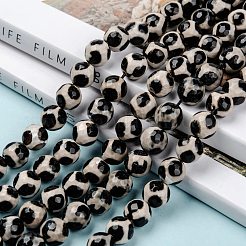 Бусины дзи с узором на спине черепахи в тибетском стиле&nbsp;X-G-H1453-1