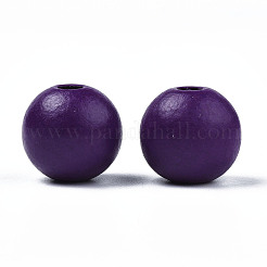 Расписные бусы из натурального дерева&nbsp;LS-X-WOOD-S057-074