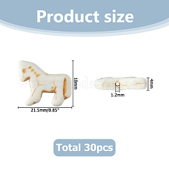 30шт подвески из синтетической бирюзы&nbsp;G-HS0001-13A