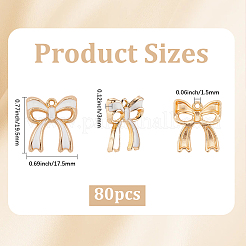 Подвески из эмали из сплава с покрытием 80 шт.&nbsp;ENAM-SC0006-72B