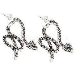 Серьги-гвоздики из сплава спереди и сзади&nbsp;X-EJEW-B031-03AS