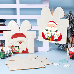 Незаконченный 1 комплект деревянных подвесных украшений&nbsp;WOOD-SP0001-31L