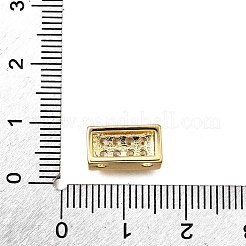 Латунные микропаве прозрачные многонитевые звенья из циркония&nbsp;KK-B136-19G