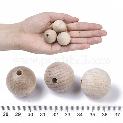 Бусины из натурального бука&nbsp;WOOD-T020-01D