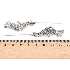 Серьги-бабочки из нержавеющей стали 316 с крючками-гусеницами&nbsp;AJEW-C044-21AS