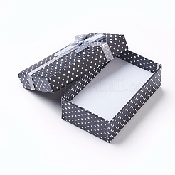 Картон ожерелье коробки с бантом и губкой внутри&nbsp;CBOX-R012-4