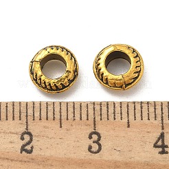 Сплавочные овальные бусины тибетского стиля &nbsp;TIBE-P003-33AG