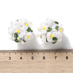 Бусины-шарики из полимерной глины со стразами и светом&nbsp;CLAY-U002-01F