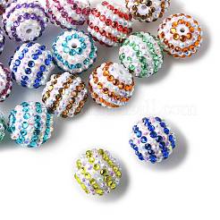 20 шт. 9-х цветные полосатые смоляные стразы OACR-FS0002-35