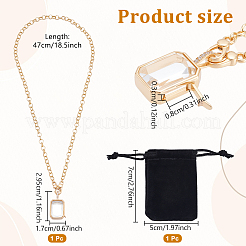 1 шт. латунный медальон с микропаве из прозрачных кубических цирконий и стекла&nbsp;NJEW-NB0001-33B