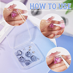 5 шт. бутылок из выдувного стекла ручной работы&nbsp;GLAA-TA0012-33B