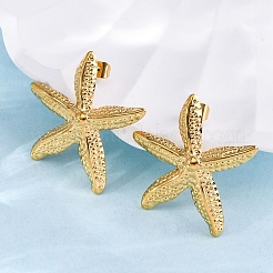 Серьги-гвоздики из нержавеющей стали 304&nbsp;LS-EJEW-F357-01G-05